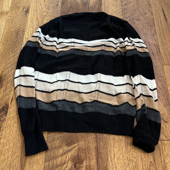 Minnie Rose Woman’s Striped Cardigan Size XS - Picture 4 of 5